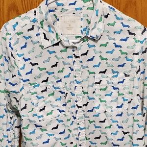 Printed Button Down Shirt